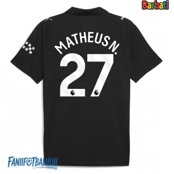 Manchester City Matheus Nunes #27 Tricou Fotbal Replică 2025-26 Barbati Deplasare
